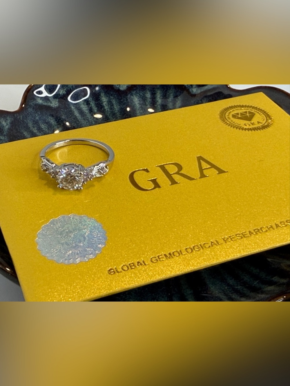 Moissanite Ring Size: 7 - Picture 14 of 17